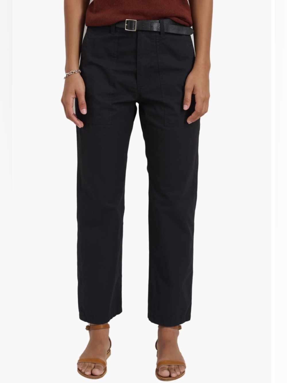 Alex Mill utility linen black pants size 2